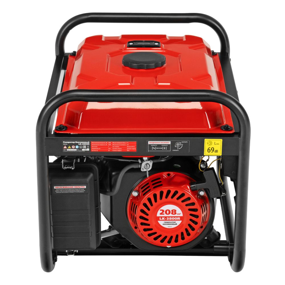 Генератор бензиновый LK-3800R, 3,8 кВт, 230В, ручной стартер Kronwerk