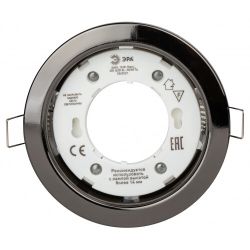 KL35 BK /1 (к) Светильник ЭРА под лампу Gx53,220V, 13W, черный металл