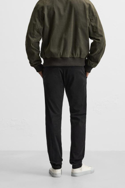 ZARA БРЮКИ ЧИНОС SKINNY FIT, ЧЕРНЫЙ