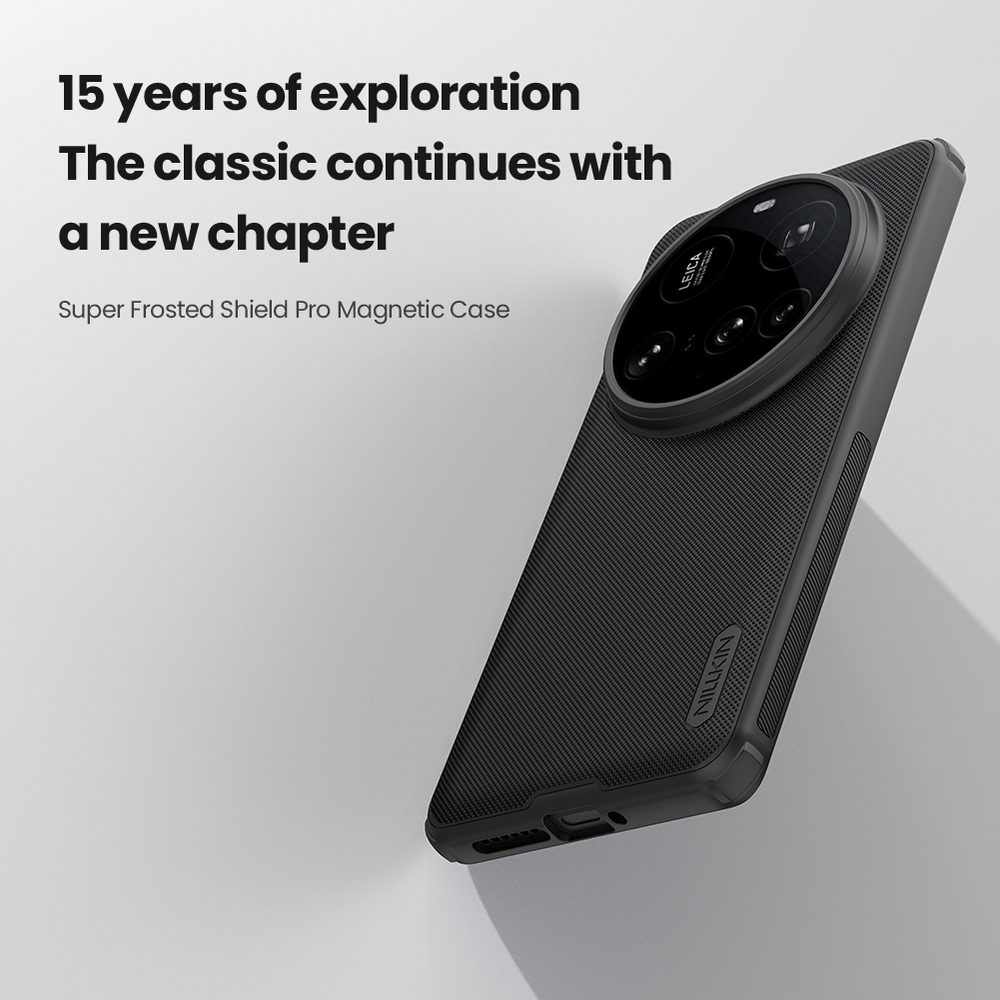 Чехол от Nillkin c поддержкой MagSafe для Xiaomi 15 Ultra, серия Super Frosted Shield Pro Magnetic Case