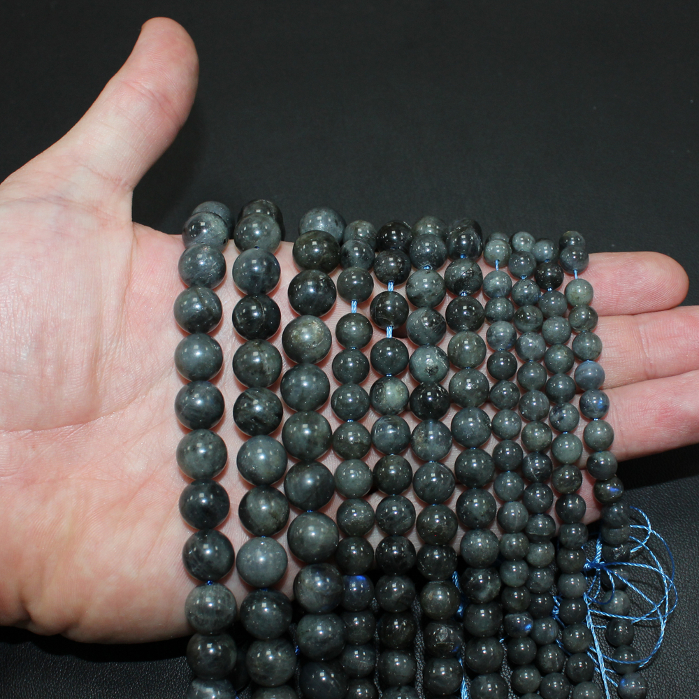 Лабрадор А качество темный бусины 6мм 8мм 10мм