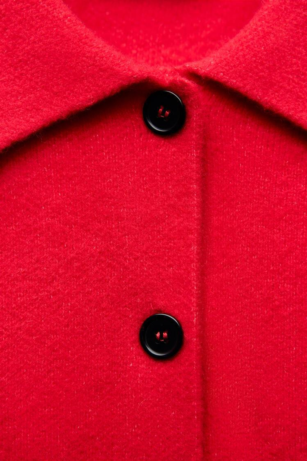 ZARA ОДНОТОННЫЙ КАРДИГАН, КРАСНЫЙ