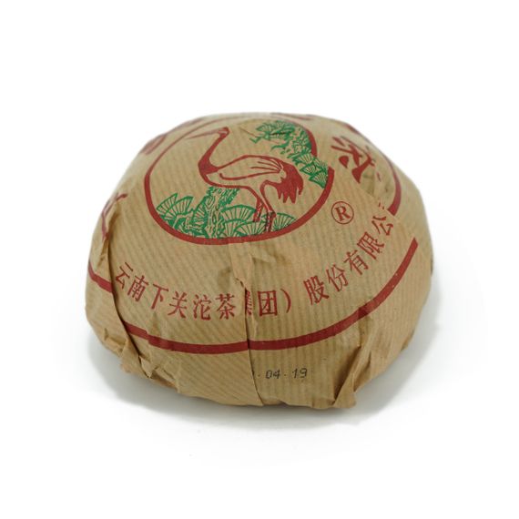 Шу пуэр 2010 г. &quot;Гнездо Ся гуань&quot; марки &quot;Сосна и журавль&quot; завода &quot;Сягуань&quot; гнездо 250 г