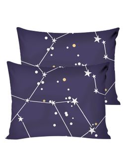 Постельное белье Полисатин Мечта "Галактика" евро Наволочка 50х70 см 2 шт Простынь на резинке 180x200 см Пододеяльник 200x215 см