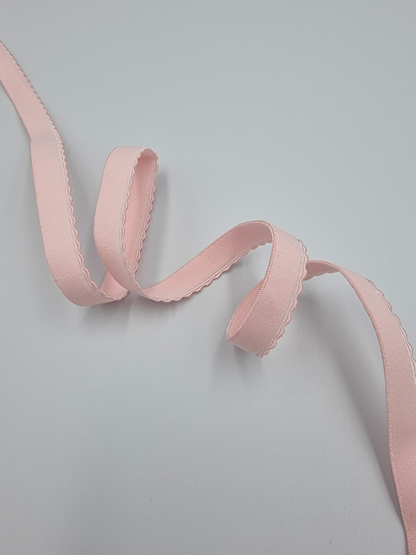 Резинка ажурная становая светло-розовая 11 мм (Pantone 12-1706 TPG)
