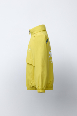 ZARA ЛЕГКАЯ КУРТКА WATER REPELLENT, ЛАЙМОВЫЙ
