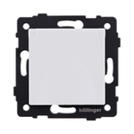 Розетка штепсельная SCHUKO 16A/250 В с крышкой, белый матовый Kollinger REA-006WM для Aspekt, Eleganz, Reflex