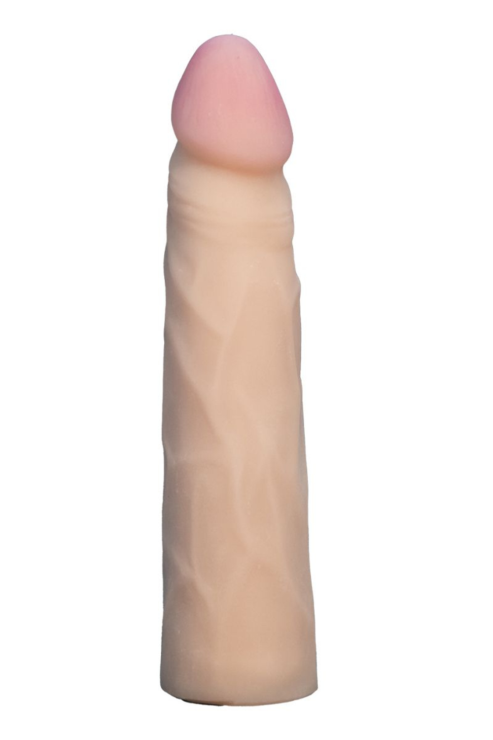 Телесная насадка харнесс из неоскин - 18,5 см. (Цвет: телесный)