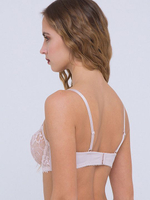 Бюстгальтер с мягкой полупрозрачной чашкой (Размер: 80D) (Цвет: черный)