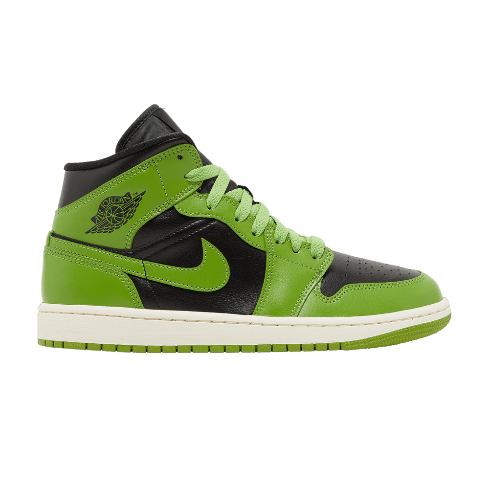 Кроссовки Jordan Air Jordan 1 Mid "Green Black" (Женская размерная сетка)