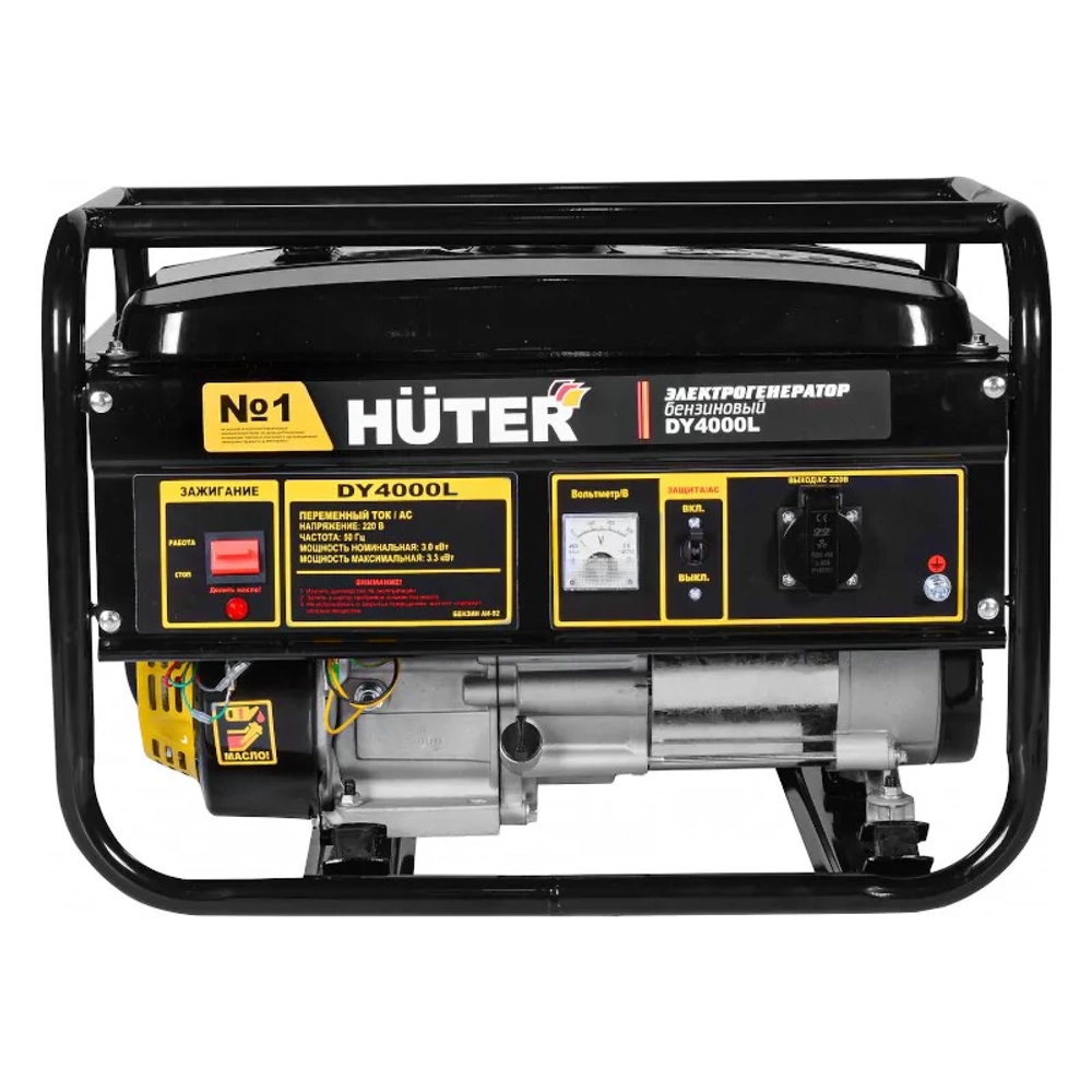 HUTER DY4000L бензиновый генератор 64/1/21