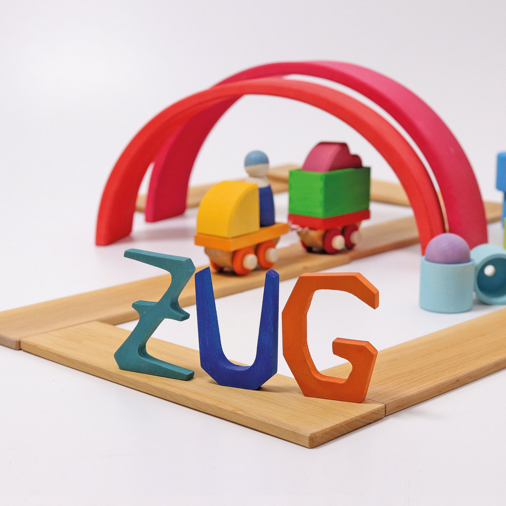 Набор деревянный "Игровой поезд", 14 деталей