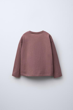 ZARA ЛОНГСЛИВ С ПРИНТОМ © DISNEY, ГРАНАТОВЫЙ