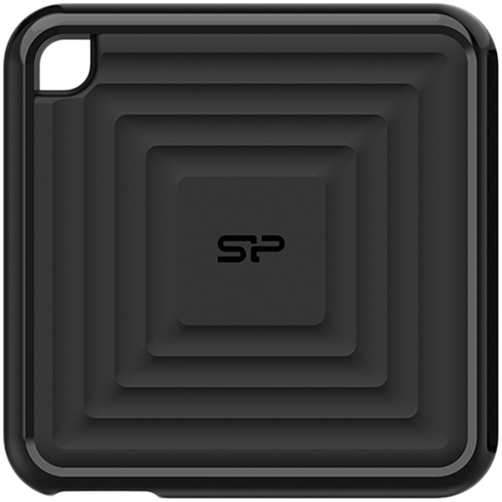 Silicon Power PC60 256GB Portable SSD SATAIII USB 3.2 Gen2 (Type-C) Portable SSD, R/W: up to 540MB/s; 500MB/s, Black