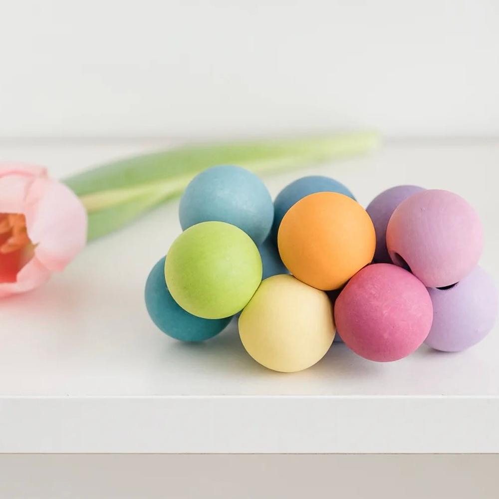 Развивающая игрушка "Шарики" пастель