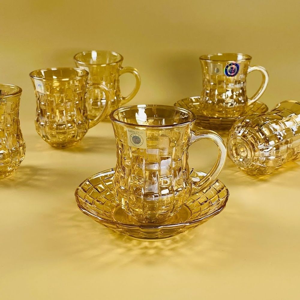 Lenardi 588-640 Чайный набор 12пр. 130мл в под.уп.(х8)Стекло