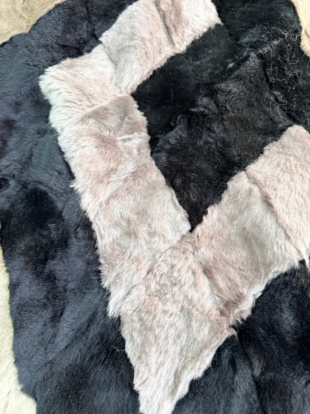Покрывало меховое ковер из шкуры овчины