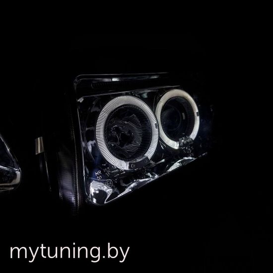 Передние фары ANGEL EYES CHROME для Audi 80 B4