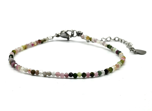 Браслет из турмалина шарик гр. 2мм, 17 см.