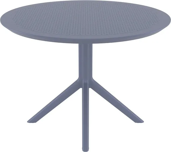 Пластиковый стол Sky Ø105 см, серый