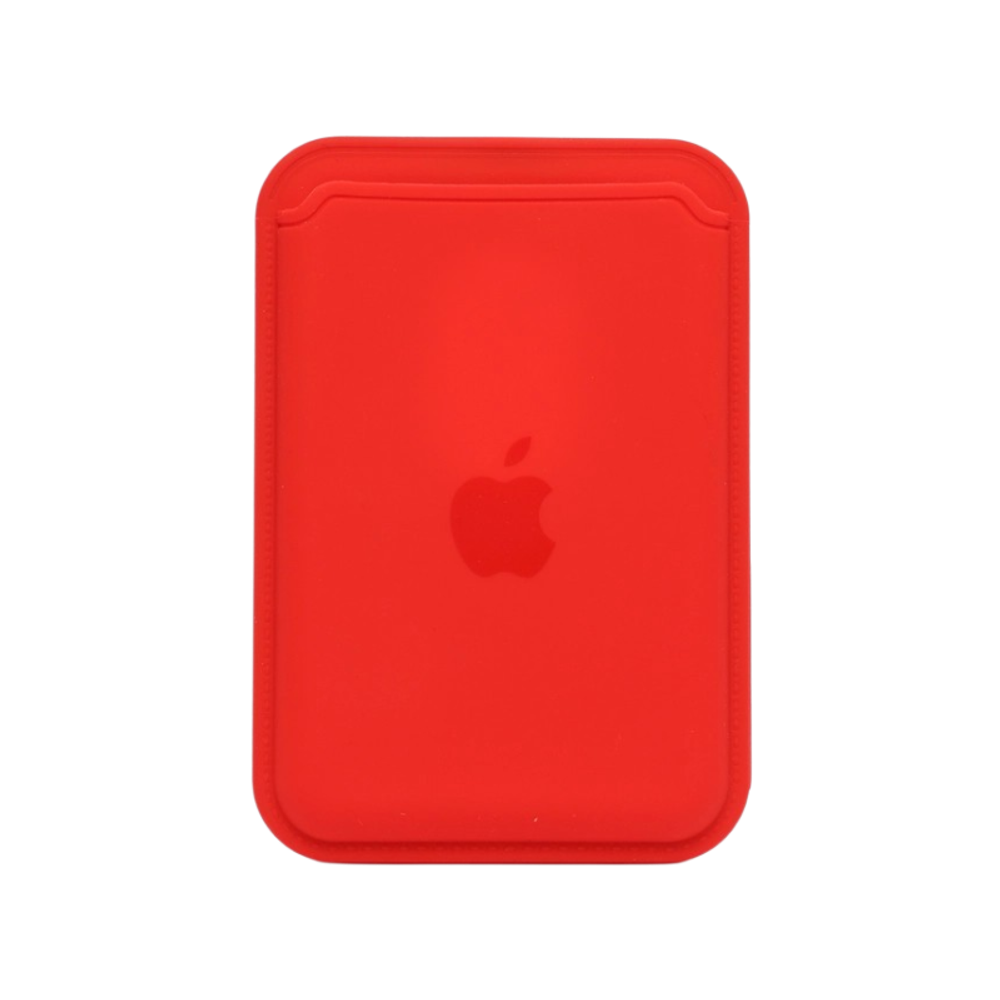 Визитница-картхолдер iPhone Silicone Wallet MagSafe с лого