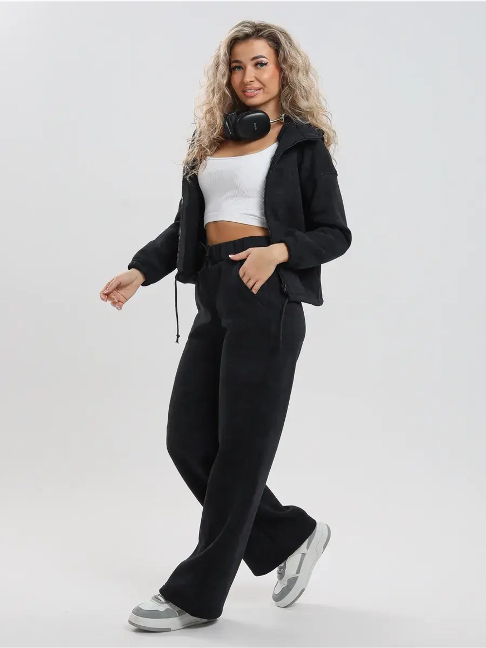 Костюм спортивный теплый с начесом на молнии