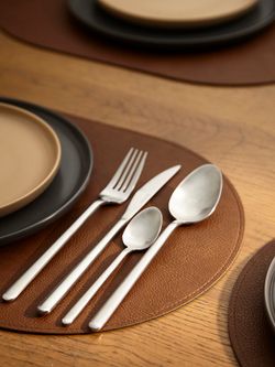 Набор из 4-х двухсторонних сервировочных салфеток Pool, 30х45 см, синий/коричневый