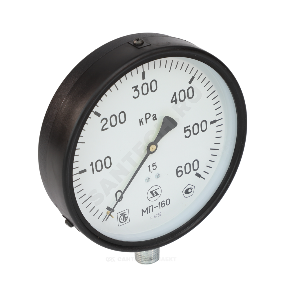Манометр МП-160 радиальный Дк160мм 0-600 кПа кл.1,5 М20х1,5 ЗАВОД ТЕПЛОТЕХНИЧЕСКИХ ПРИБОРОВ