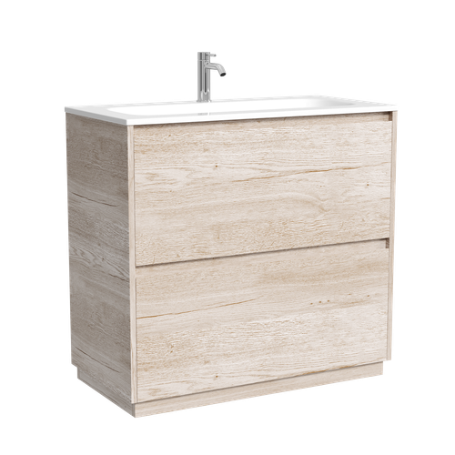 Тумба напольная Sancos Libra Floor с двумя ящиками 890х450х840, дуб галифакс натуральный, LB90FEG