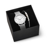 Часы Mother-Of-Pearl Silver Coeur de Lion