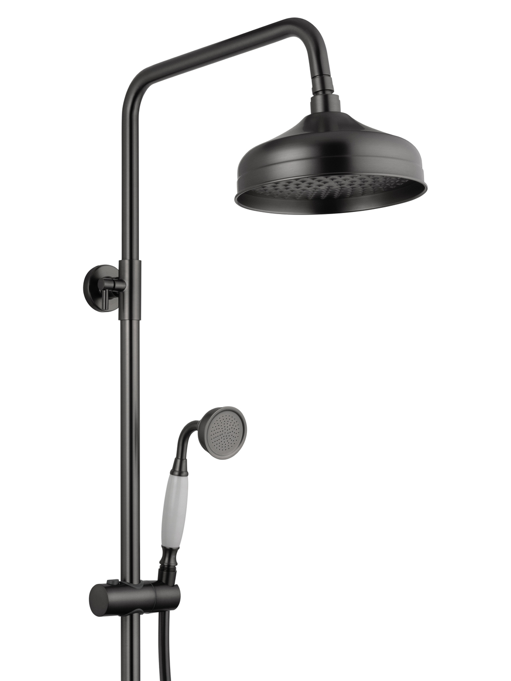 Душевая система с термостатом WONZON & WOGHAND RETRO, Темный графит (WW-B3041-BGG)