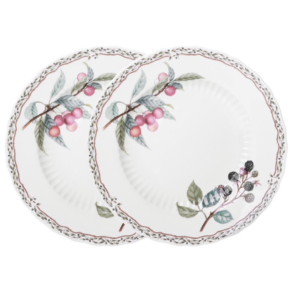 НАБОР ТАРЕЛОК ОБЕДЕННЫХ LEFARD "FRUIT GARDEN" 2 ШТ. 25,5 СМ (КОР=16НАБ.)