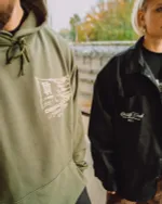 Худи Подполье Flag хаки