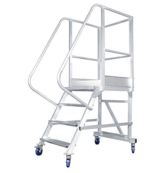 Вышка - стремянка разборная на колесах (150 кг) MEGAL ВС-1.0