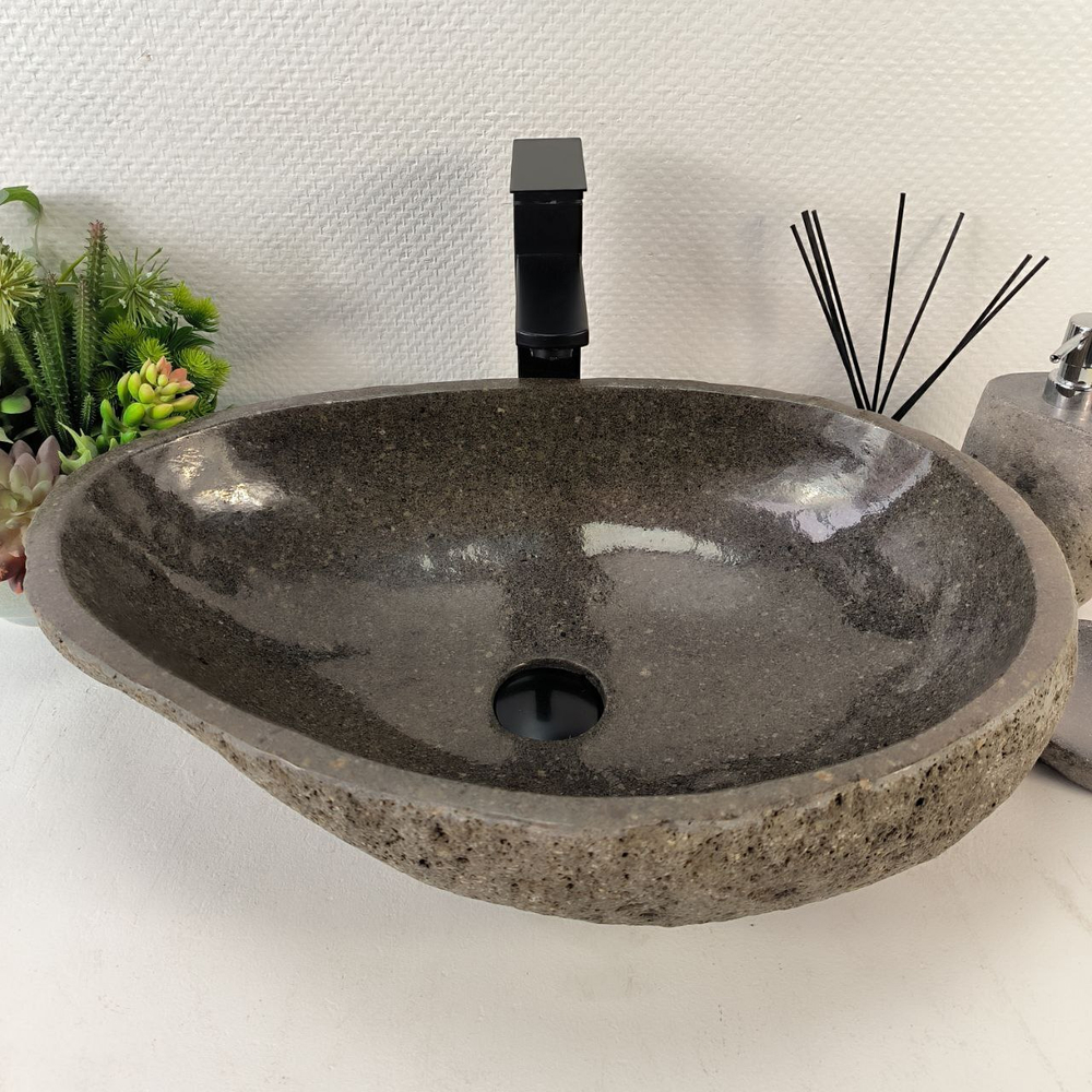 Раковина из речного камня RS-65212 55*38*15 0857