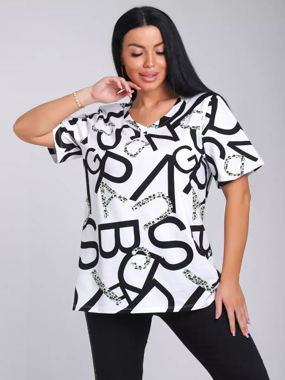 Футболка женская большие размеры