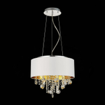 SL1350.503.04 Светильник подвесной ST-Luce Хром/Белый, Золотистый, Прозрачный E14 4*40W LACCHIA