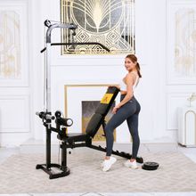 Скамья с вертикальной и горизонтальной тягой Powertec