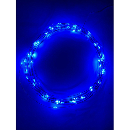 ENIN -5NB ЭРА Гирлянда LED Нить 5 м синий свет, АА