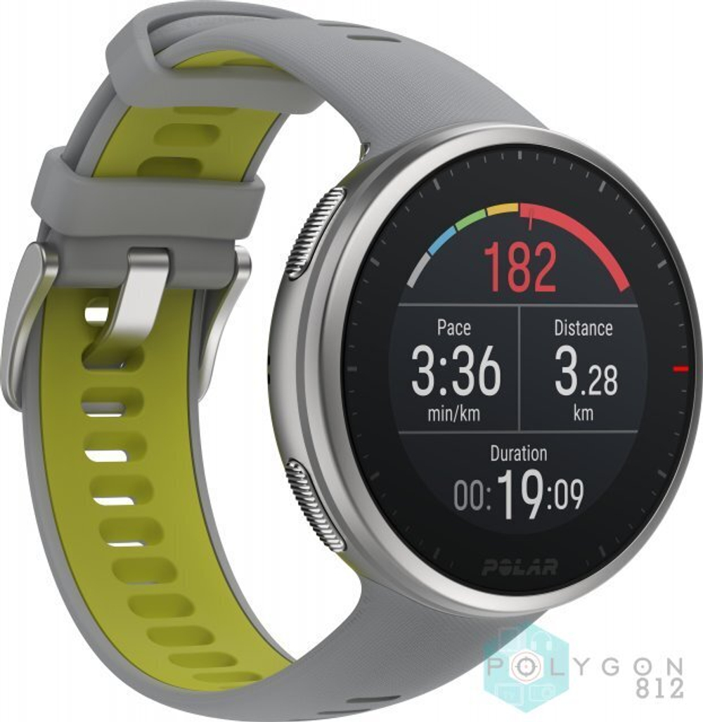 Умные часы Polar Vantage V2 с датчиком H10, серо-лаймовый, M/L
