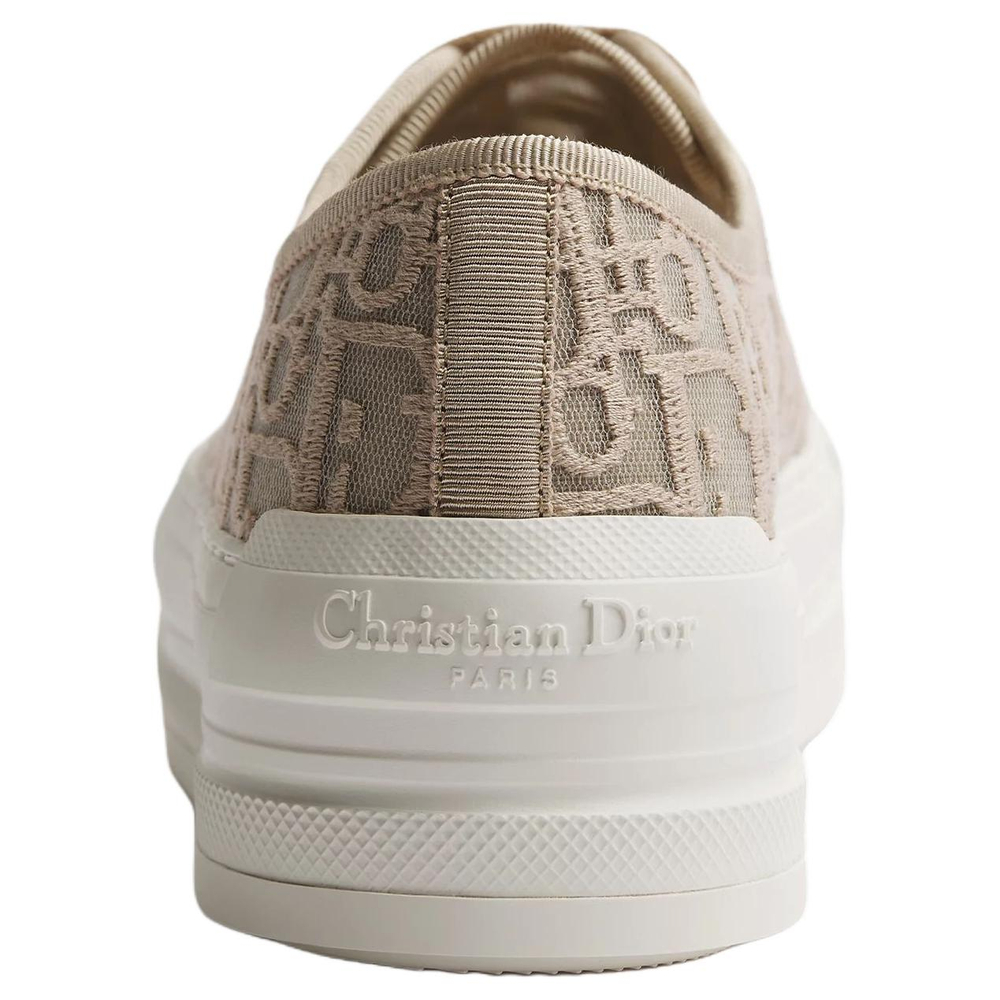 DIOR Walk"n"Dior Oblique Trench Low top Canvas Shoes 4.5cm Women"s Brown