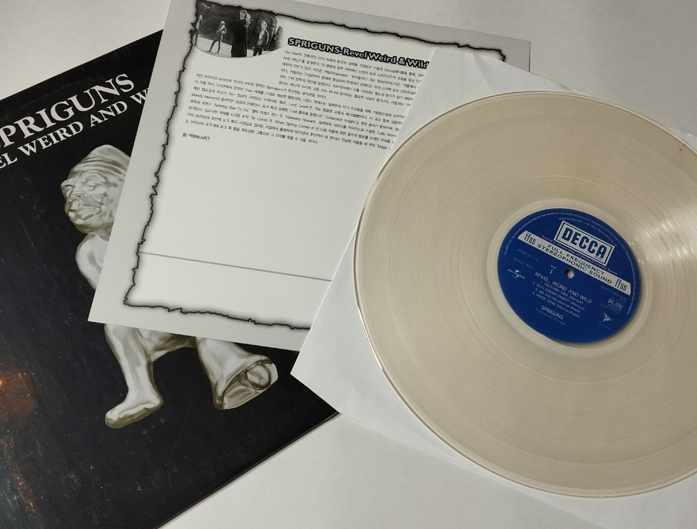 Винтажная виниловая пластинка LP Spriguns Revel Weird And Wild (Южная Корея 2005) Clear Vinyl