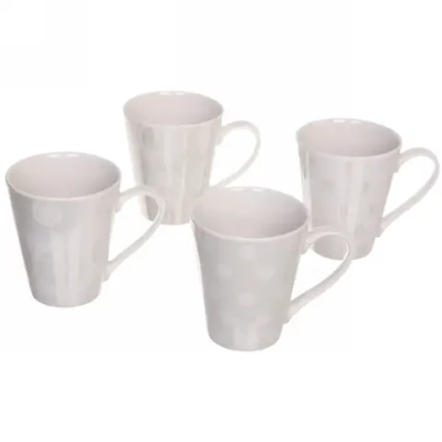 Кружка керамическая 380мл «Горох» перламутр