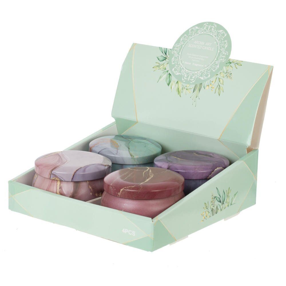 GAEM Свеча ароматическая (блок микс 4шт), L7 W7 H4,5 см, 4в.