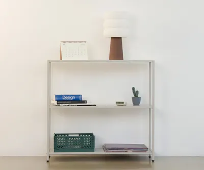 Стеллаж металлический 75х80х25, серый