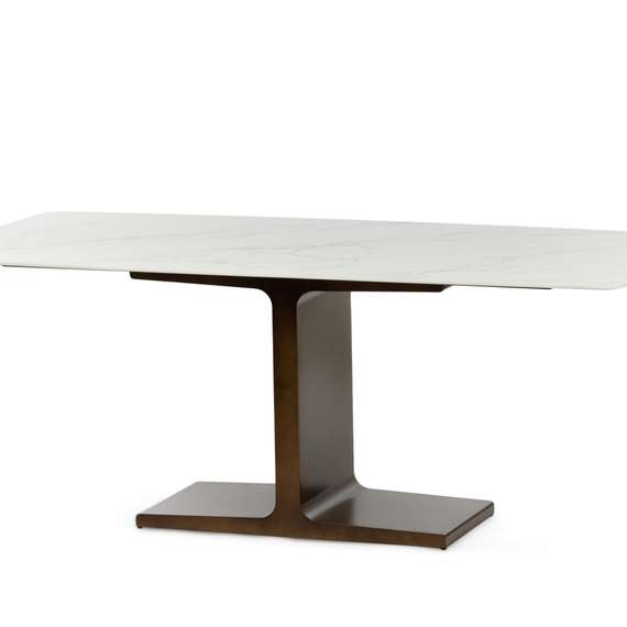 Обеденный стол Axen 200х95 см, белая керамика