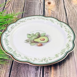 Lenardi 109-064 Круглое блюдо 30,5см АВОКАДО в под.уп.(х12)Фарфор