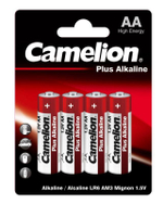 Элемент питания алкалиновый AA/LR6 1.5В Plus Alkaline LR6-BP4 (блист.4шт) Camelion 7370