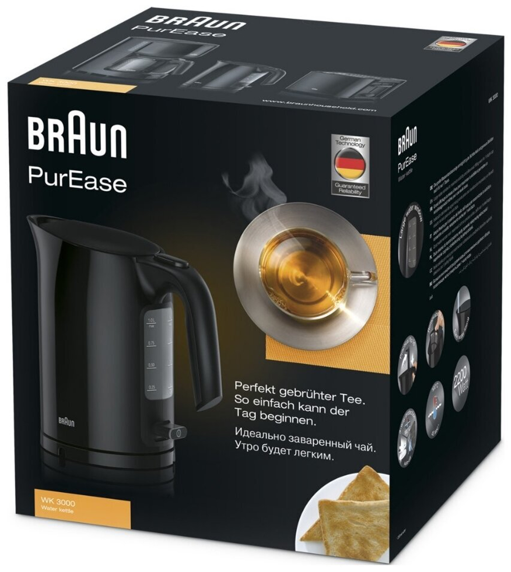 Электрочайник Braun WK3000 Black