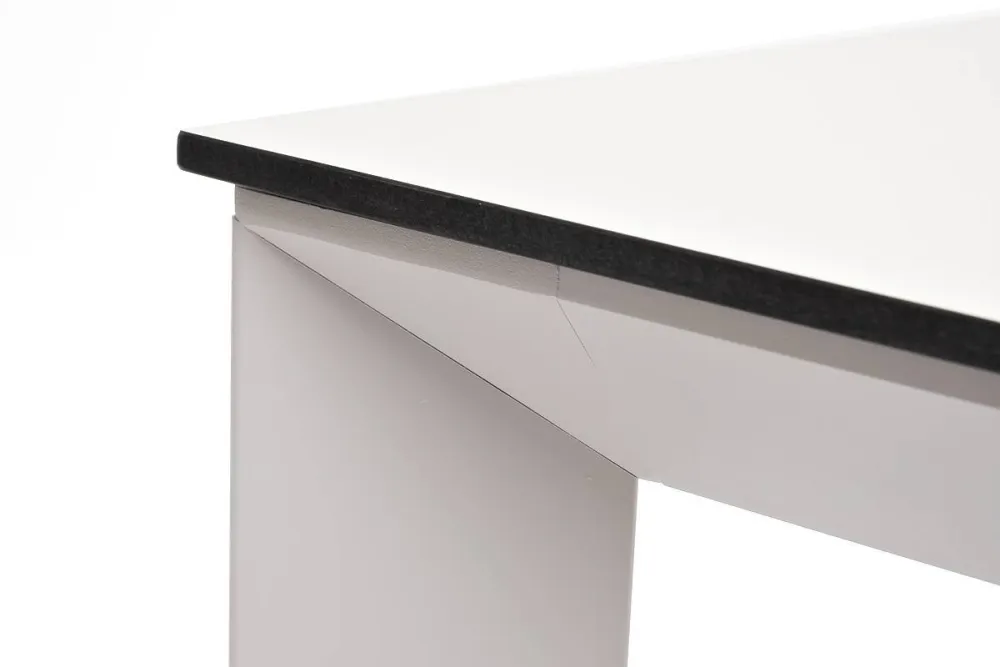 "Венето" обеденный стол из HPL 90х90см, цвет молочный, каркас белый